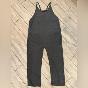 Charcoal Sleeveless Jumpsuit S/M